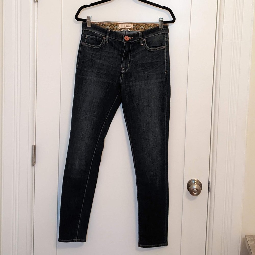 EUC Modcloth Dittos Everyday Adventure Jeans Dark Blue Size 29